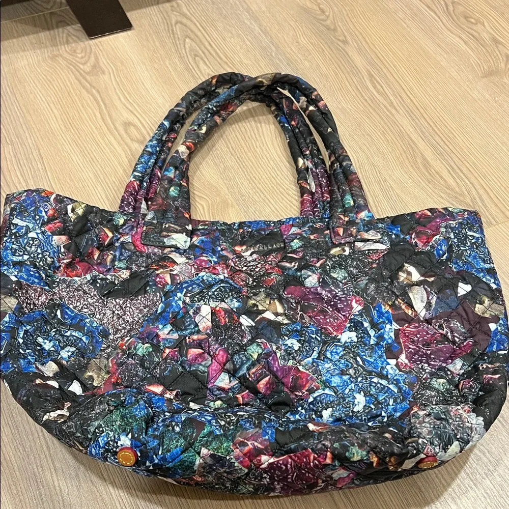 MZ Wallace Quilted Multicolor Patterned Tote Bag